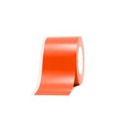 Vinyl continuous label, oranje, on roll with 76mm core-BYPOS-5741