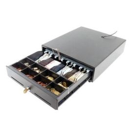 BYPOS C3540 - cash drawer - black - connection cable (RJ12)-BYPOS-C3540BL