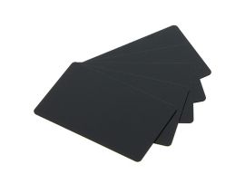 Plastikkarte, schwarz-Black PVC Card, 30 mil